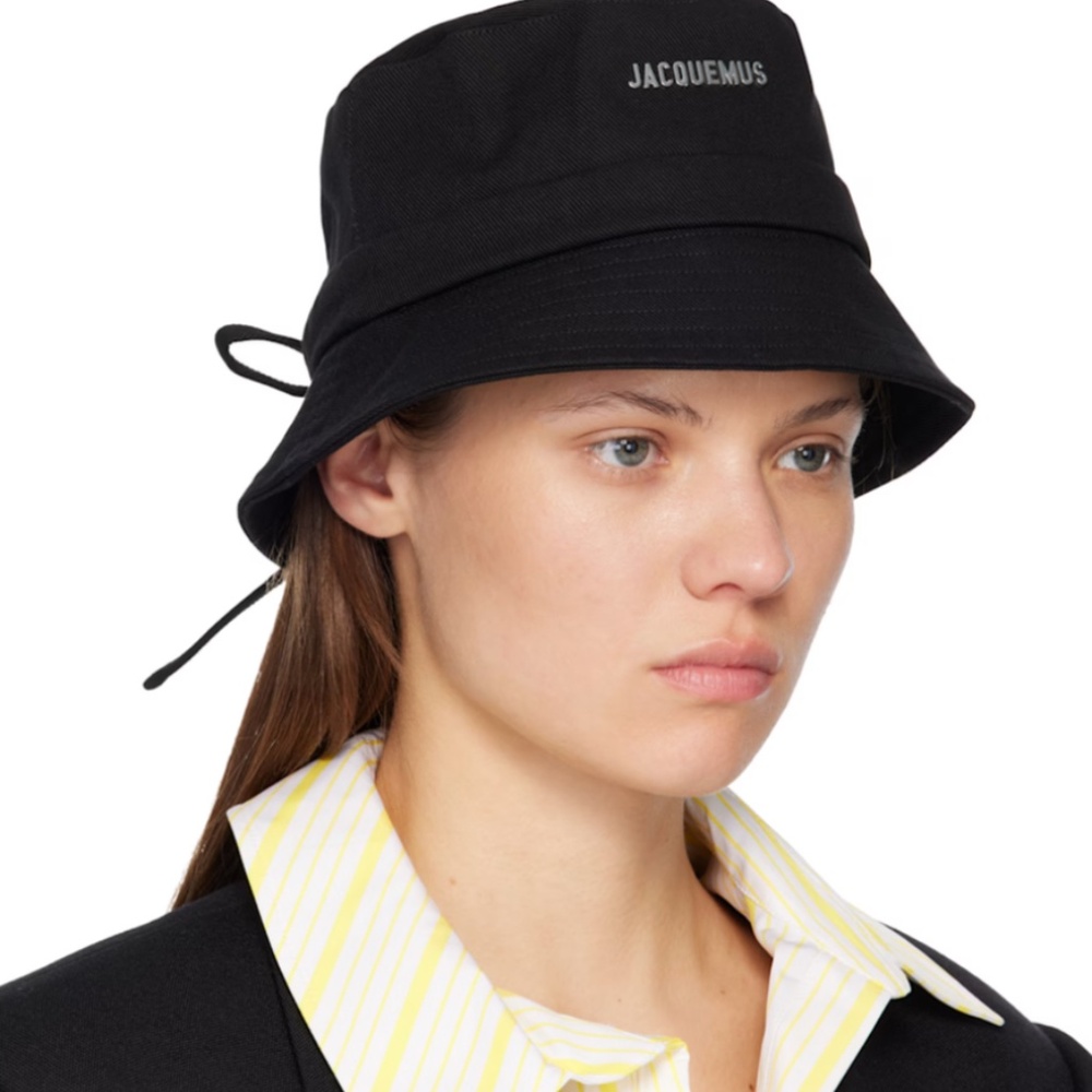 Jacquemus Bucket Hat - Black Les Classiques 'The Gadjo' Bucket Hat - Picture 6 of 6